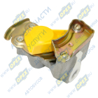 6023-3521111-00 Головка соединительная M16х1.5 - желтая; (с клапаном) автоматическая тягач IVECO LCV (1970-2020), MAN LCV (1970-2020), VOLVO FH12 (1993-2020); (6023) БЕЛОМО