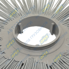 ДЩ120х550-БП Диск щеточный ф120х550 беспроставочный /полипропилен/; 50/50,серо-зеленый Гепард