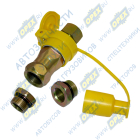 DA-00904 Разъем пневматический (комплект) M16/M22; (желтый, с крышкой, ) ДАЛИ-авто