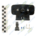 ГФ 1-15 К Фонарь габаритный белый светодиод 12/24в (колодка плоская 2 клеммы АМР) крепеж шпильки, между шпильками 50мм; с кронштейном Евросвет