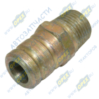 140-8104076 Фитинг (штуцер) прямой; под шланг ф18/ Рнаруж=М16х1,5; К=19 L=38 ЗИЛ ЗИЛ