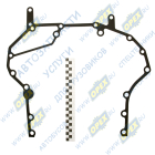 740.1002314-10М Прокладка С/Ф; 9отв.ф13/6отв.ф11, задней крышки двигателя Камаз; (металл) ЕВРО-4,5 КАМАЗ-УВК