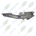 740.63-1115030-10 Патрубок кривой (1 изг. алюм.) L=700 3 флан. С/Ф 2 шпил. М8х1,25 4 шпил. М10х1,25, датч. давлен. и темп., клапан электромагнит., свеча накалив., КАМАЗ