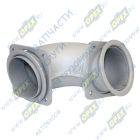 43255-1203011-03 Труба ф120 L=410; 2 квадрат.фланца 4отв.ф12 приемная КАМАЗ передняя КАМАЗ