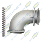 43255-1203011-03 Труба ф120 L=410; 2 квадрат.фланца 4отв.ф12 приемная КАМАЗ передняя КАМАЗ