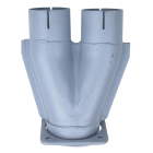 6520-1203035 Тройник L=305 2отв d=95 1отв.ф115 квадрат.фланец 4отв глушителя КАМАЗ