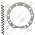 6520-2502055 Прокладка (сталь) ф165х220х0,5; 12отв.ф12 редуктора среднего моста КАМАЗ