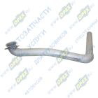 65115-1203013-12 Труба ф90 L=1550; квадрат.фланец 4отв.ф11 кривая, приемная правая Кукмор