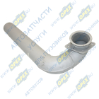 965115.1203014-12 Труба ф90 L=1020 квадрат.фланец 125х125; 4отв.ф11 кривая, приемная левая Кукмор