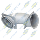 943255.1203011-03 Труба ф120 L=410; 2 квадрат.фланца 4отв.ф12 приемная КАМАЗ передняя Кукмор