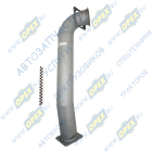 43255-1203214-02 Труба ф120 L=1120; 2 квадрат.фланца 4отв.ф11, гнутая, приемная задняя дв-ль Cummins 6ISBE285 Кукмор