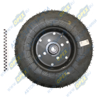 УМДУ-80.82-02.06.04.000 Колесо опорное 5.00-10 на щетку в сб с шиной и подшипником под ось 25мм; 5/00-10( ступ.80мм с подшиниками180105 и ступицей Локнея