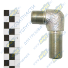 379755 Фитинг (угольник); Рнаруж=М22х1,5/М22х1,5; L=46х73 шланга нагнетательного компрессора МАЗ