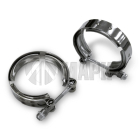 3415547А Хомут турбокомпрессора V-образный зажим, ф83 патрубка ТКР турбокомпрессора ПАЗ,Камаз (дв.Cummins 6 ISBe) МАРК