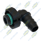 D16-ID12-90 12x15 Фитинг Штуцер топливный быстросъемный 90° (под трубку ф14) МАРК