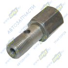 240-1111112 Фитинг Штуцер Рнаруж=М10х1/Рвнутр=М10х1 L=40, K=14 с отв-м форсунки(дренаж) ММЗ