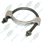 5320-1203057/63 Хомут L=107 h=40 ф68,5 со стремянкой (L=95х70 М8х1,25) трубы глушителя в сборе ГАЗ-53,Газель,ЗИЛ,Камаз МФ