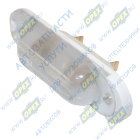 12.3717 Фонарь освещения номерного знака (белый) (ПВХ) 96х26х30 12v,с лампой, УАЗ-3160; прозрачный (3160-3717010) ОСВАР