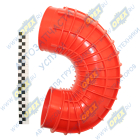 650-1118208 Патрубок (РТИ) ф125 L=650, кривой впускной ЯМЗ-650; (силикон) красный 5010562956 ПТП