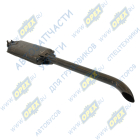 60-1205015А2 Глушитель (L глушителя 500мм + L трубы 780мм,ширина 230мм) длинный с хомутом РУП-14