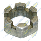 А04.02.020 Гайка ГОСТ-5918 М27х1,5 h=17 К=36 корончатая на ось тяг (70-4605026) зад. навеска; h=16-21 К=36 корончатая на ось тяг (70-4605026) зад.навеска САЗ-РУП