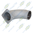 544010-1203120 Патрубок L=390 ф110/квадрат.фланец 4отв.ф12 сб. н/о (под верхний выхлоп) СОД