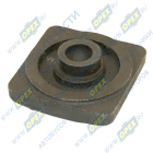 504Н-2902449 Вкладыш(сухарь) рессоры (подпятник) 106х106х23 со штифтом d=40 h=18 СПЕЦМАШ