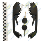 ИЖКС454823.009-013-СПЕЦМАШ Ручка двери МАЗ наружняя С/О; (лев.+ прав.) комплект с ключами СПЕЦМАШ