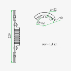 Т25-1601160-В2 Диск сцепления ф230; шлиц=22; фшлица=68х4, ведомый муфты ВОМ Т-40 ТАРА