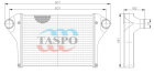 4370-1323010-061 Охладитель наддувочного воздуха ОНВ МАЗ-437041,437141,457041,256,206 (дв.ММЗ Д245.30 Евро-2) ТАСПО