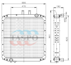 5550В3Т-1301010 Радиатор (алюм) МАЗ-5340В2,5550В3,5440В3 с дв.ЯМЗ-5363.10,5361.10,536.10 Евро-4 ТАСПО