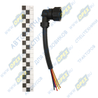 ТАС-680084 Разъем (штеккер) на 6 проводов (байонет, под угол) (задний фонарь) ТЕХАВТОСВЕТ