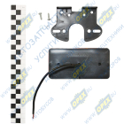 143-00 Фонарь габаритный оранжевый 12/24V; с неоновым маркерным светом и с нижней белой подсветкой 24В, с кронштейном, 2 провода ТЕХАВТОСВЕТ