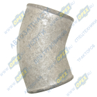 4320Я5-1303051-01 Патрубок кривой (1 изг. алюм.) ф50х62 L=120 соединительный УРАЛ Урал