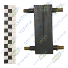 24-1001050-Б Подушка прямоуг. 45х120 h=30 в сборе со шпильками, задней опоры КПП Газель; (РТИ) ЧайковРТИ