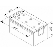 Аккумулятор (АКБ) обратная полярность [3];12V-200Ah