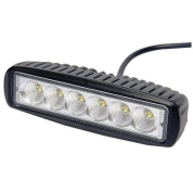 Фара светодиодная дополнительная (дневные ходовые огни), прямоугольная 155х40х70, 6 диодов, крепление по центру, рассеянный свет, 18 Вт, 12/24В Фара светодиодная дополнительная (дневные ходовые огни), прямоугольная 155х40х70, 6 диодов, крепление по центру, рассеянный свет, 18 Вт, 12/24В