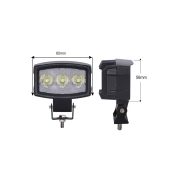 Фара рабочего света светодиодная прямоугольная 15 вт (3 диода) (ближний) 89х67х50мм Фара рабочего света светодиодная прямоугольная 15 вт (3 диода) (ближний) 89х67х50мм