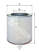 Фильтр воздушный A=241 B=132 C=10 H=298 IVECO EuroCargo I, 90ser.
