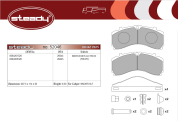 Колодки тормозные дисковые (комплект) 208х114х35/ Knorr SL7 10/2010 => MB Actros (2011 - ) зад Колодки тормозные дисковые (комплект) 208х114х35/ Knorr SL7 10/2010 => MB Actros (2011 - ) зад