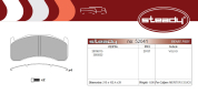 Колодки тормозные дисковые (комплект) 210х102х29; Meritor C-Duco Колодки тормозные дисковые (комплект) 210х102х29; Meritor C-Duco
