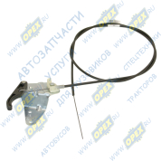 Трос ф6 L=1800 в оплетке с кроншейном и рычагом капота ГАЗ-3302 (1538х0х0) Трос ф6 L=1800 в оплетке с кроншейном и рычагом капота ГАЗ-3302 (1538х0х0)