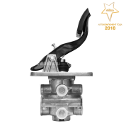 Кран тормозной 2-х секционный подпедальный (с педалью в СБ) Кран тормозной 2-х секционный подпедальный (с педалью в СБ)