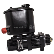 Насос гидроусилителя (ГУРа) КАМАЗ в сборе с бачком и шестерней отвод М24 KAMAZ 4310 1979-/ LIAZ 5256 Насос гидроусилителя (ГУРа) КАМАЗ в сборе с бачком и шестерней отвод М24 KAMAZ 4310 1979-/ LIAZ 5256