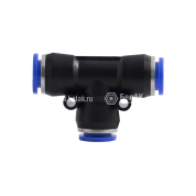 Фитинг (тройник) Т-образный; трубка ф12/ф12/ф12мм (цанга) Фитинг (тройник) Т-образный; трубка ф12/ф12/ф12мм (цанга)