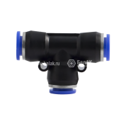 Фитинг (тройник) Т-образный; трубка ф14/ф14/ф14мм Фитинг (тройник) Т-образный; трубка ф14/ф14/ф14мм