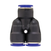 Фитинг (тройник) Y-образный; трубка ф12/ф12/ф12мм Фитинг (тройник) Y-образный; трубка ф12/ф12/ф12мм