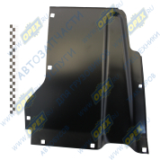 Щиток (металл) L=410х350 грязевой подножки левый