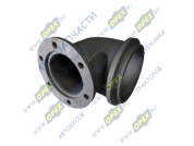 Патрубок (сталь) кривой (1 изг.) ф115х147/ фланец ф90х155 6отв. ф12 L=270 внутр. отв. М12х1,5 турбокомпрессора