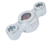 Фланец задний привода ТНВД L=80х33 1отв.ф15 под шпонку,2отв М10х1,5